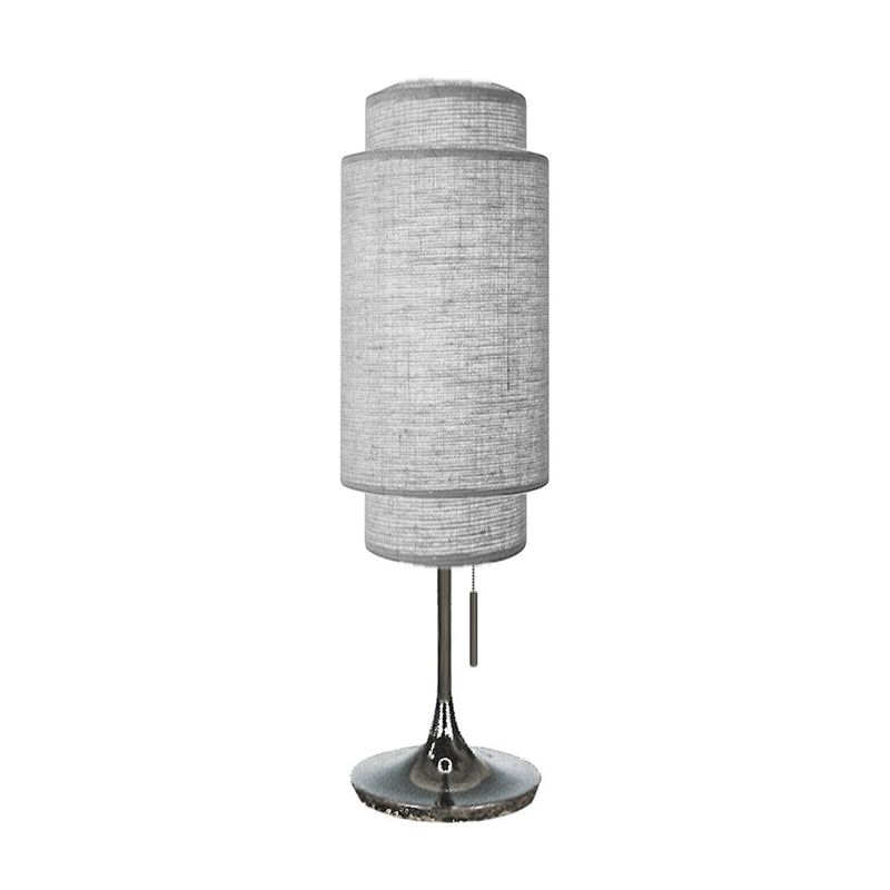 Nova of California Lollipop 1Lt Table Lamp, Black Nickel/Gray - 1011802BN