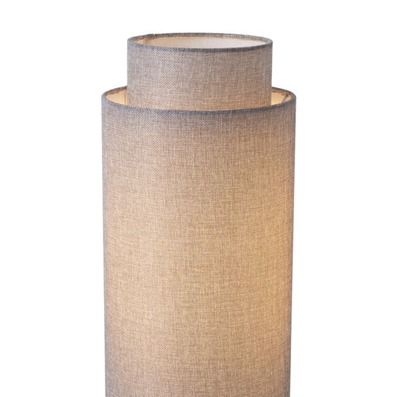 Nova California Lollipop 31in 1-Light Table Lamp | Black Nickel and Cashmere Gray Linen Shade | Living Room & Bedroom Accent | Model 1011802BN