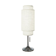 Nova of California Lollipop 1 Light Table Lamp, Black Nickel/White - 1011804BN