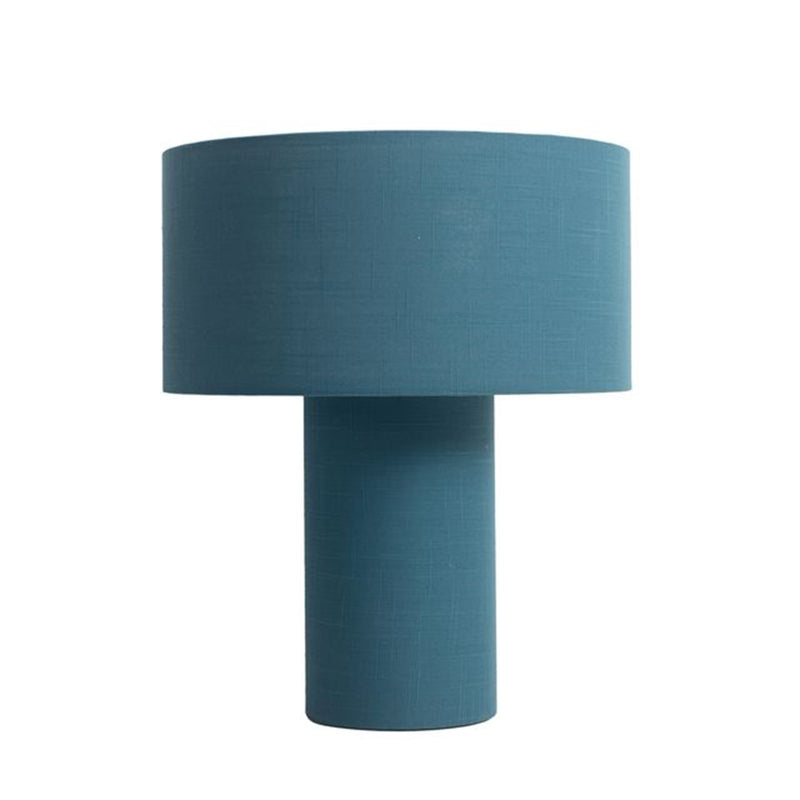 Nova California Moonlight 20in Table Lamp | Contemporary Sky Blue Linen Shade | Bedroom & Living Room Ambient Light | 1500 Lumens | Model 1018591