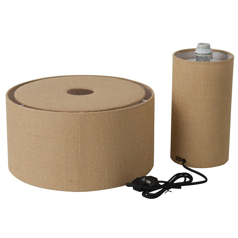 Nova California Moonlight 24in 1-Light Table Lamp | Contemporary Beige Burlap and Marble Base | Living Room & Bedroom | Model 1018593