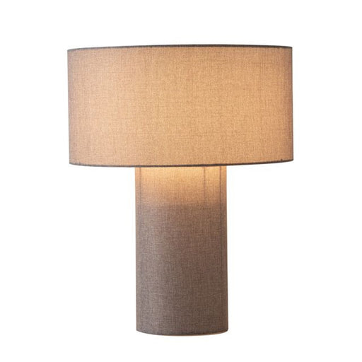 Nova California Moonlight 20in Table Lamp | Contemporary Cashmere Gray Linen Shade | Bedroom & Living Room Ambient Light | Model 1018607