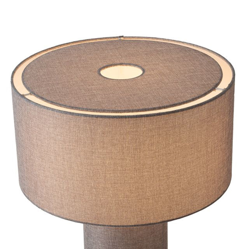 Nova California Moonlight 20in Table Lamp | Contemporary Cashmere Gray Linen Shade | Bedroom & Living Room Ambient Light | Model 1018607
