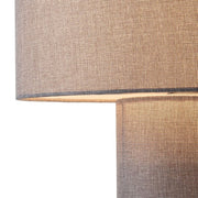 Nova California Moonlight 20in Table Lamp | Contemporary Cashmere Gray Linen Shade | Bedroom & Living Room Ambient Light | Model 1018607