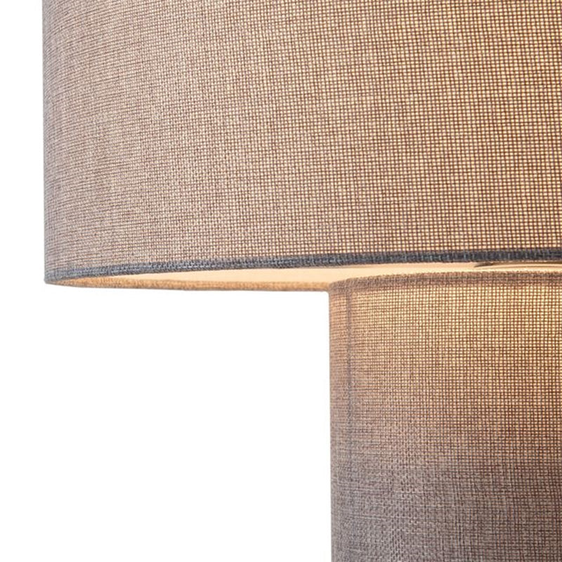 Nova California Moonlight 20in Table Lamp | Contemporary Cashmere Gray Linen Shade | Bedroom & Living Room Ambient Light | Model 1018607