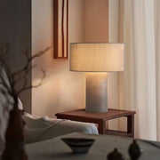 Nova California Moonlight 20in Table Lamp | Contemporary Cashmere Gray Linen Shade | Bedroom & Living Room Ambient Light | Model 1018607
