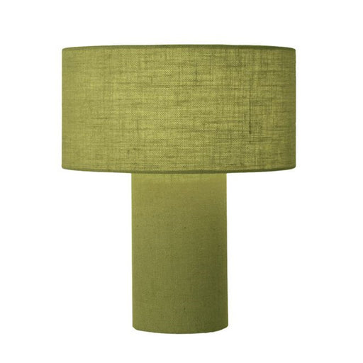 Nova California Moonlight 17in Table Lamp | Contemporary Avocado Linen Shade | Bedroom & Living Room | 1500 Lumens, Dimmable | Model 1019594AV