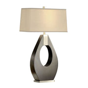 Nova California Pearson 30in Table Lamp | Mid-Century Pecan Wood and Brushed Nickel | Living Room & Bedroom | 1500 Lumens, 2700K | Model 10394