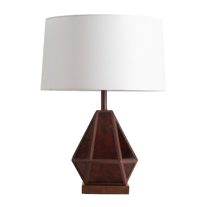 Nova California Mica 22" Table Lamp, Gunmetal/Charcoal Gray
