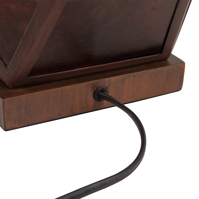 Nova California Mica 22" Table Lamp, Gunmetal/Charcoal Gray