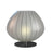 Nova of California Bloom 1 Light Table Lamp, Black Nickel/White - 1110799BN