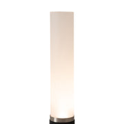 Nova California Tambo Cylindro 29in Accent Table Lamp | Black Oak Wood and Satin Nickel with White Acrylic Shade | Living Room & | Model 1110800BO