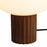 Nova California Tambo 1 Light Accent Lamp, Walnut Wood/Brass/White