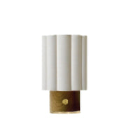 Nova of California Scalloped 1Lt Accent Table Lamp, Brass/Walnut - 1111802WB