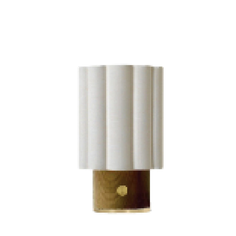 Nova of California Scalloped 1Lt Accent Table Lamp, Brass/Walnut - 1111802WB