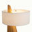 Nova California Obelisk 1 Light Table Lamp, Natural Ash/White