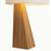 Nova California Obelisk 1 Light Table Lamp, Natural Ash/White