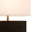 Nova California Zen Reclining 2Lt 20" Table Lamp, Ebony/Brass/White