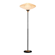 Nova of California Roswell 1Lt Torchiere, Matte Black/White Linen - 15010833MB