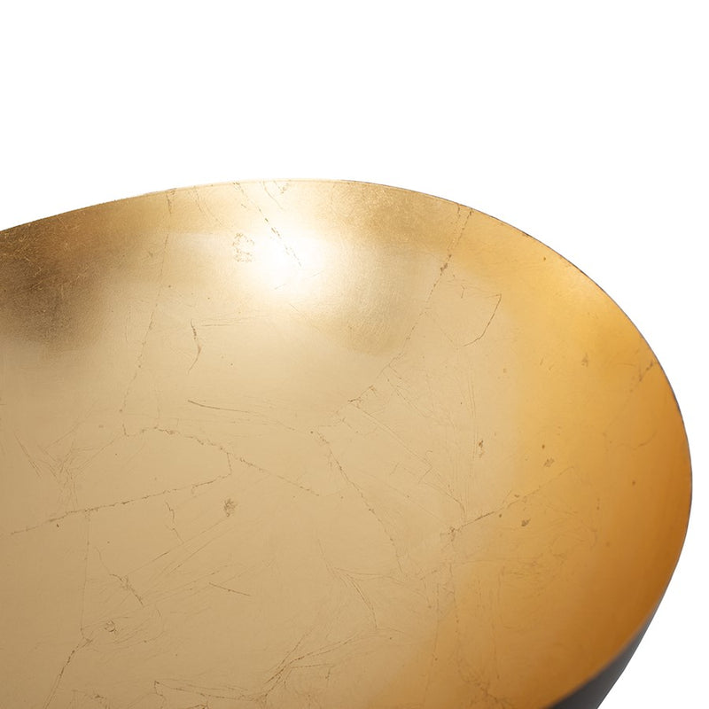 Nova California Luna Bella 72in 1-Light Torchiere Floor Lamp | Mid-Century Modern Weathered Brass and Gold Leaf Steel | Living Room | Model 1510017WB