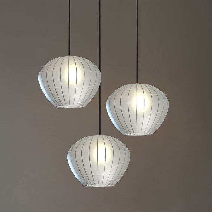 Nova of California Bloom 3Lt Pendant, Black Nickel/White - 1510799BN