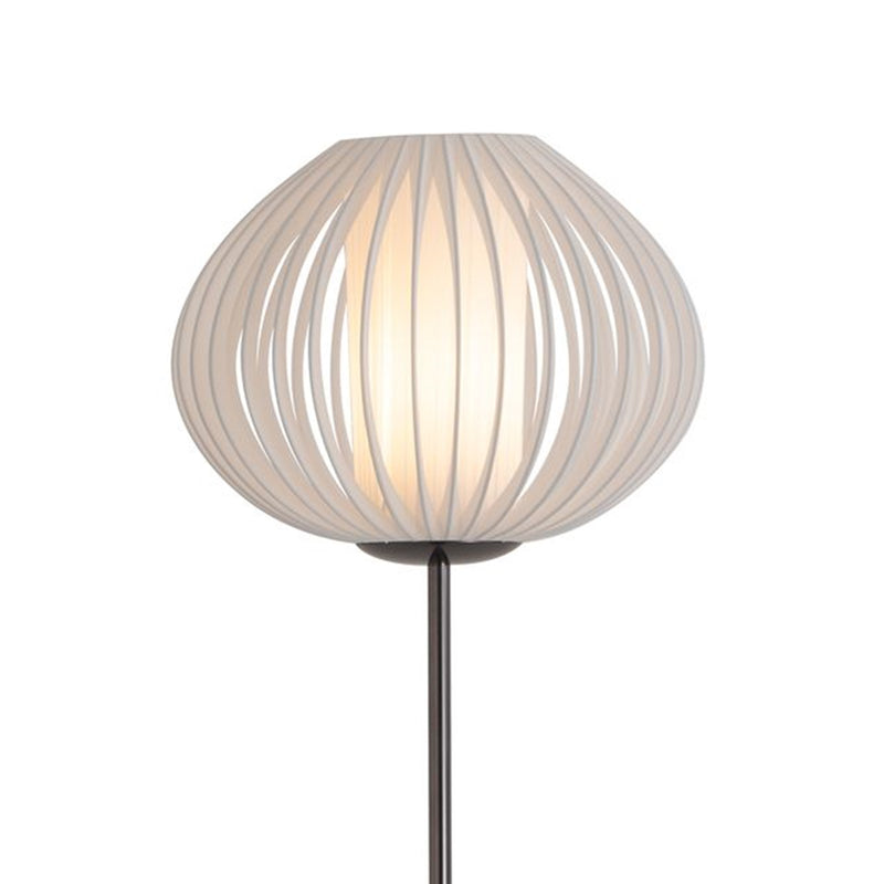 Nova California Bloom 27in 3-Light Pendant | Mid-Century Modern Black Nickel and White Satin Shade | Dining Room & Entryway | Model 1510799BN