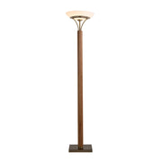 Nova California Tambo 1 Light Torchiere, Ash Wood/Brass/Opal Glass - 1510832LW
