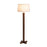 Nova California Swiss Cross 1 Light Floor Lamp, Walnut/Brass/White - 2010250DW