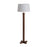 Nova California Swiss Cross 1 Light Floor Lamp, Walnut/Brass/White