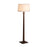 Nova California Taper 1 Light Floor Lamp, Walnut Wood/Brass/White - 2010251DW