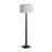 Nova California Taper 1 Light Floor Lamp, Walnut Wood/Brass/White