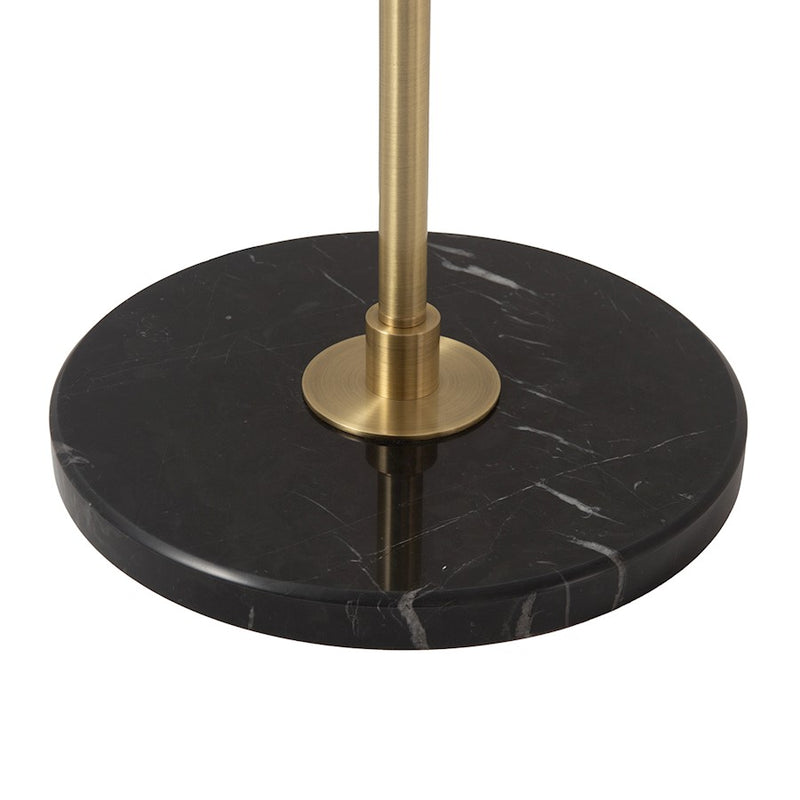 Nova California Rancho Mirage 61in 1-Light Floor Lamp | Mid-Century Modern Matte Black and Weathered Brass Steel | Living Room & | Model 2010824MB