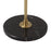 Nova California Rancho Mirage 1 Light Floor Lamp, Black/Brass/Black