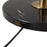 Nova California Rancho Mirage 1 Light Floor Lamp, Black/Brass/Black