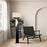 Nova California Half Moon Floor Lamp, Gray/Gold/Off White
