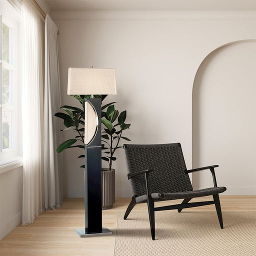 Nova California Half Moon Floor Lamp, Gray/Gold/Off White