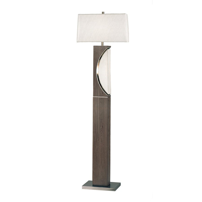 Nova California Half Moon Floor Lamp, Gray/Gold/Off White