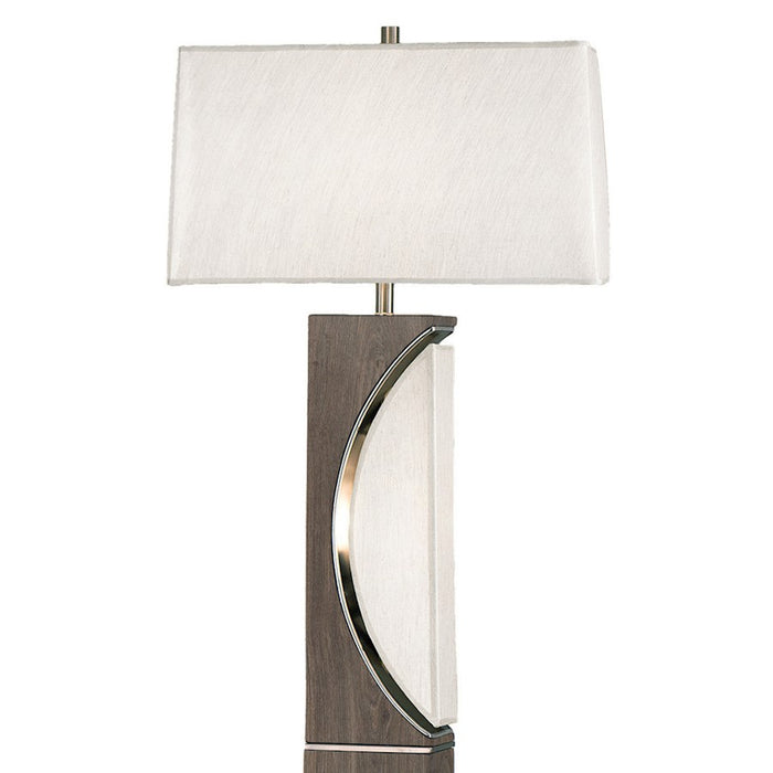 Nova California Half Moon Floor Lamp, Gray/Gold/Off White