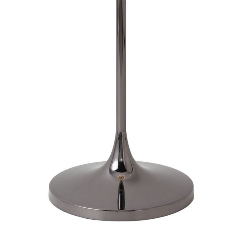 Nova California Lollipop 61in 1-Light Floor Lamp | Mid-Century Modern Black Nickel and Cashmere Gray Linen | Bedroom & Living Room | Model 2011802BN