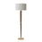 Nova of California Scalloped 1Lt Floor Lamp, Brass/Walnut/White - 2011802WB