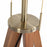 Nova California Quattro 1 Light Floor Lamp, Ash Wood/Brass/White