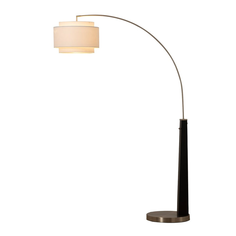 Nova of California Coronado 1Lt Arc Floor Lamp, Black/Bone White - 2110772SN