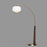 Nova of California Coronado 1Lt Arc Floor Lamp, Walnut/Black/White - 2110772WB