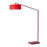 Nova California Stretch 1 Light Arc Floor Lamp, Red/Red