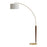 Nova of California Scalloped 1Lt Arc Lamp, Brass/Walnut/White - 2111802WB