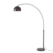 Nova California Float Half Dome 92in 1-Light Arc Lamp | Modern Black Nickel Steel | Living Room & Home Office | 68 x 18 x 92 in | Model 2113820BN