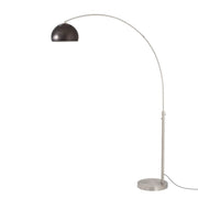 Nova California Float Half Dome 92in 1-Light Arc Lamp | Modern Black Nickel Steel Shade | Living Room & Reading Nook | Model 2113825BN