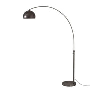 Nova California Float Half Dome 92in 1-Light Arc Lamp | Modern Black Nickel Steel Shade | Living Room & Reading Nook | 1500 Lumens | Model 2113826BN