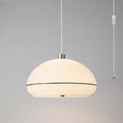 Nova California Morelli 18in 1-Light Swag Lamp | Modern Black Nickel and White Lucite | Living Room & Bedroom | 11 x 18 x 11 in | Model 2115840BKN