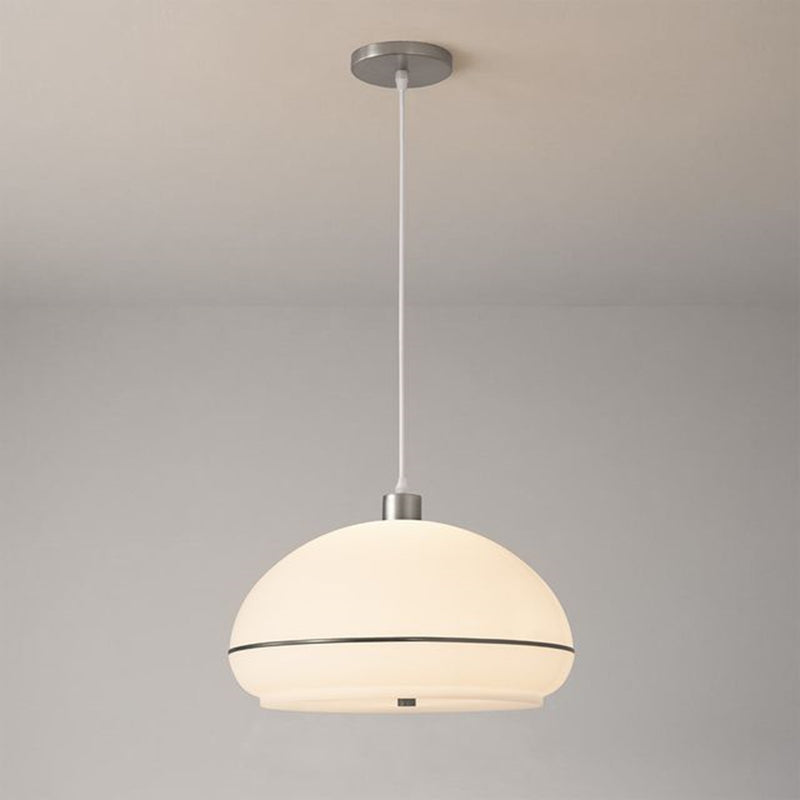 Nova California Morelli 15in 1-Light Pendant | Modern Satin Nickel and Black Nickel Lucite | Kitchen Island & Dining Room | Model 2115846BKN